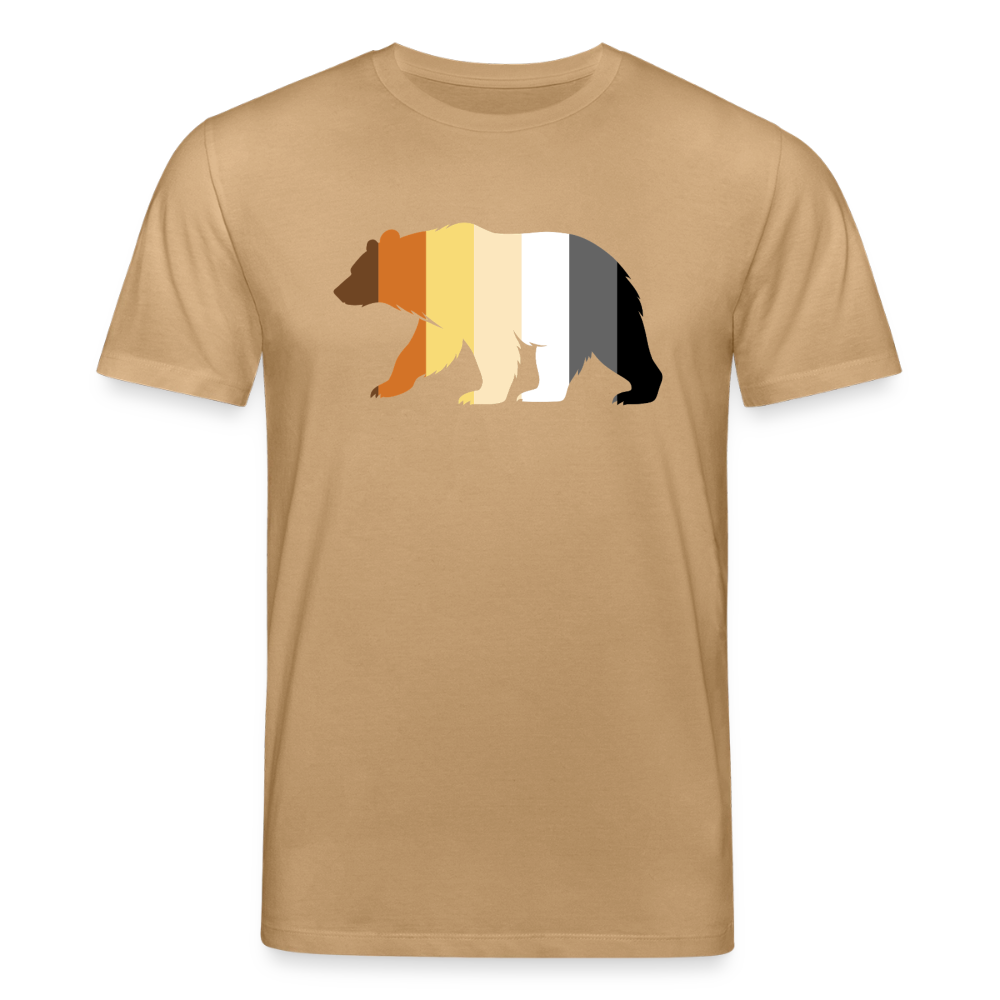 Bear in Bear Pride Colours | Unisex Bio T-Shirt - Karamell 