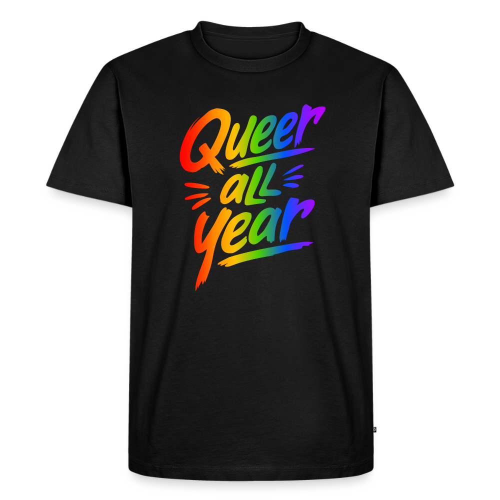 Queer all Year | Männer Premium T-Shirt - Schwarz
