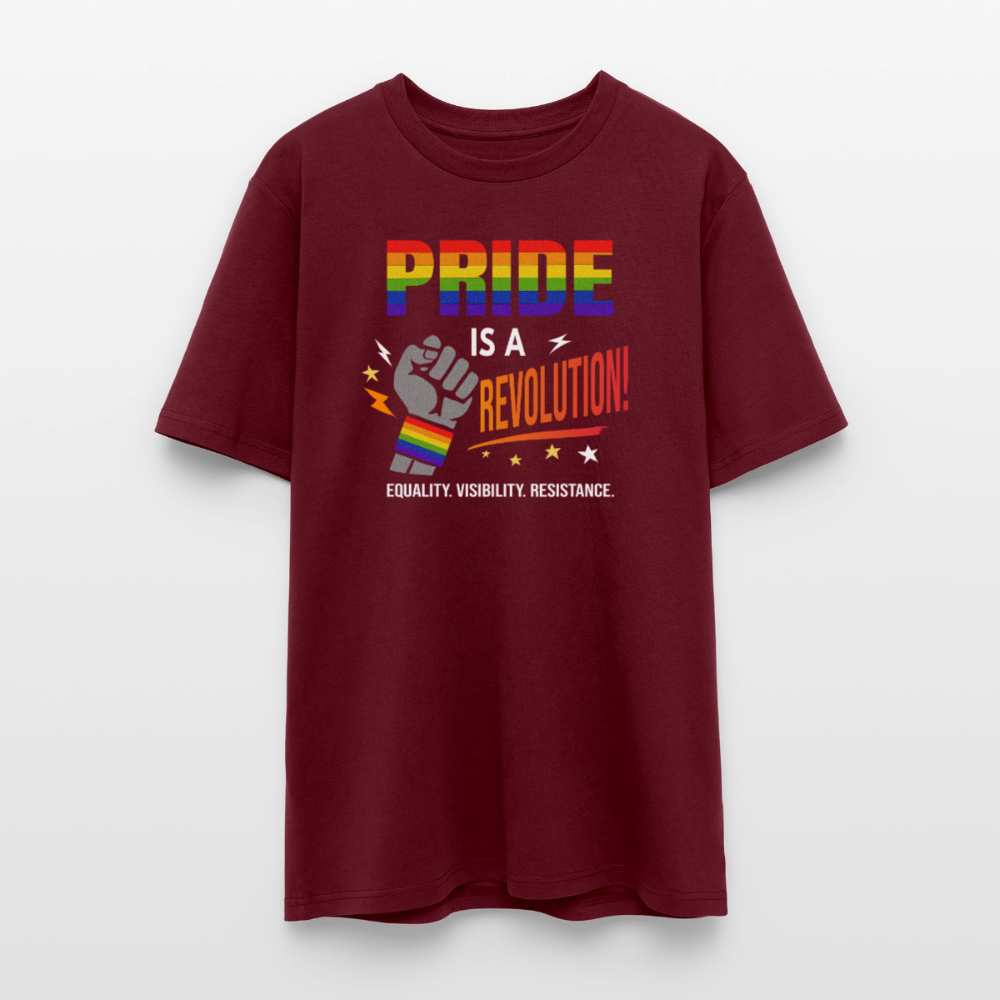 Pride is a Revolution 2 | Unisex Bio T-Shirt - Burgunderrot