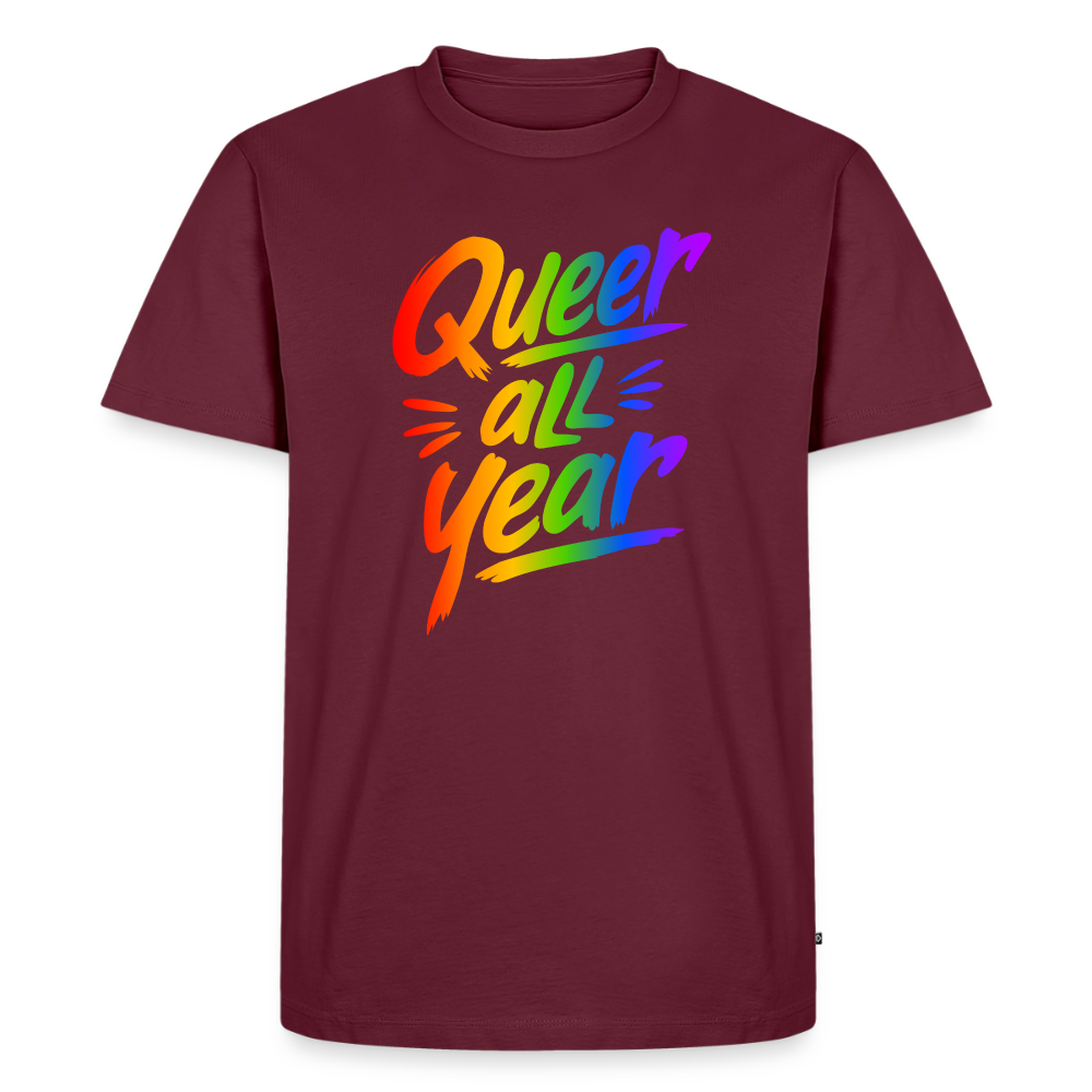 Queer all Year | Männer Premium T-Shirt - Burgunderrot