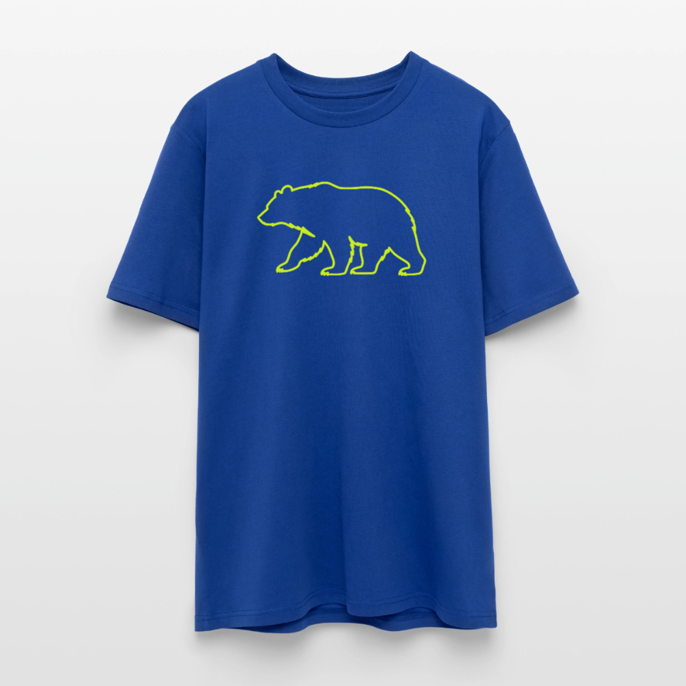 Bear Neon | Unisex Bio T-Shirt - Dunkelblau