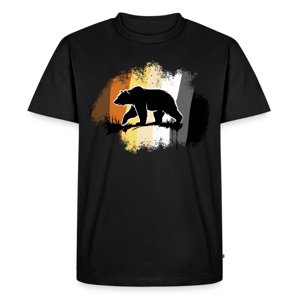 Black Bear on Bear Pride | Premium T-Shirt - Schwarz