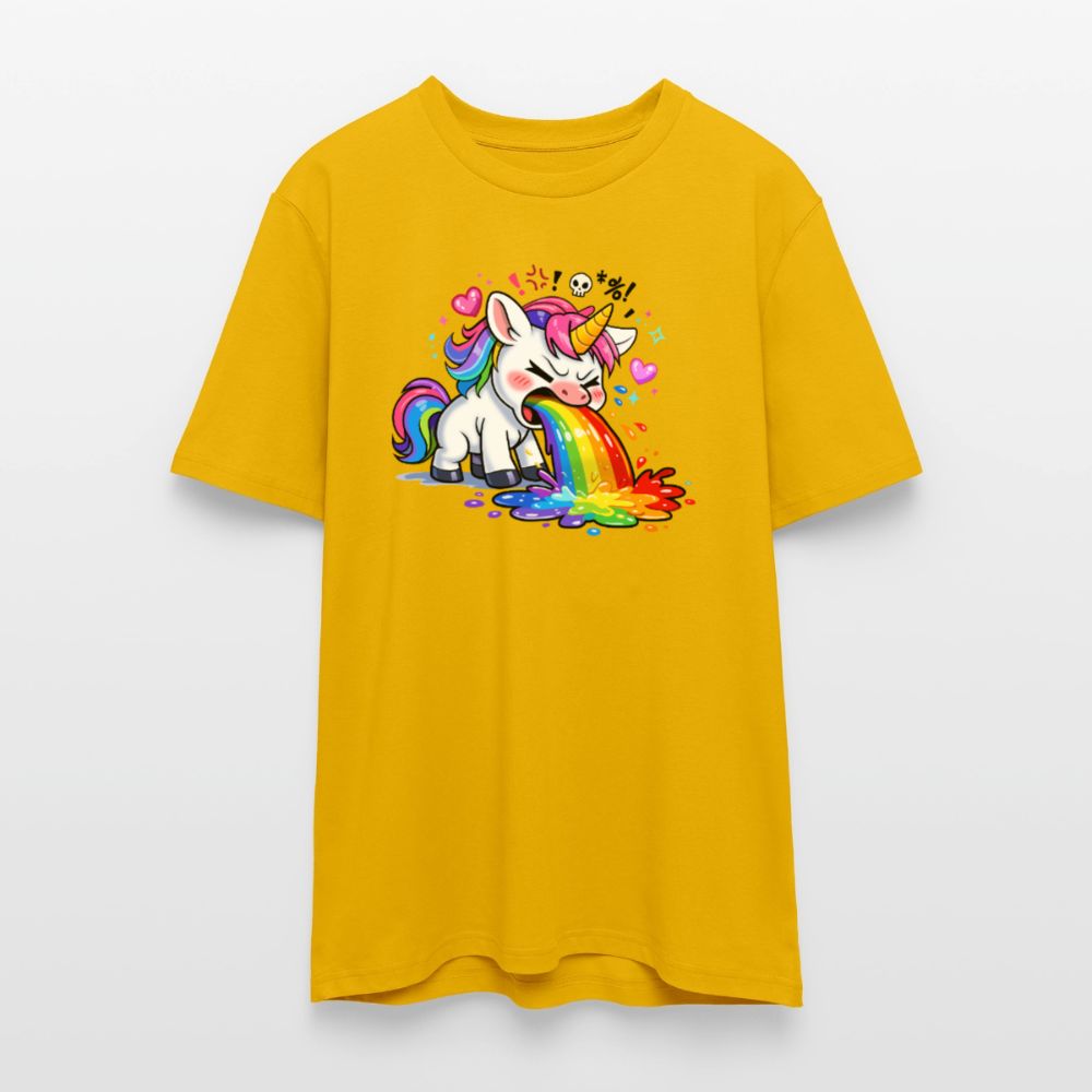 Kotzendes Einhorn / Puking Unicorn | Unisex Bio T-Shirt - Spektralgelb