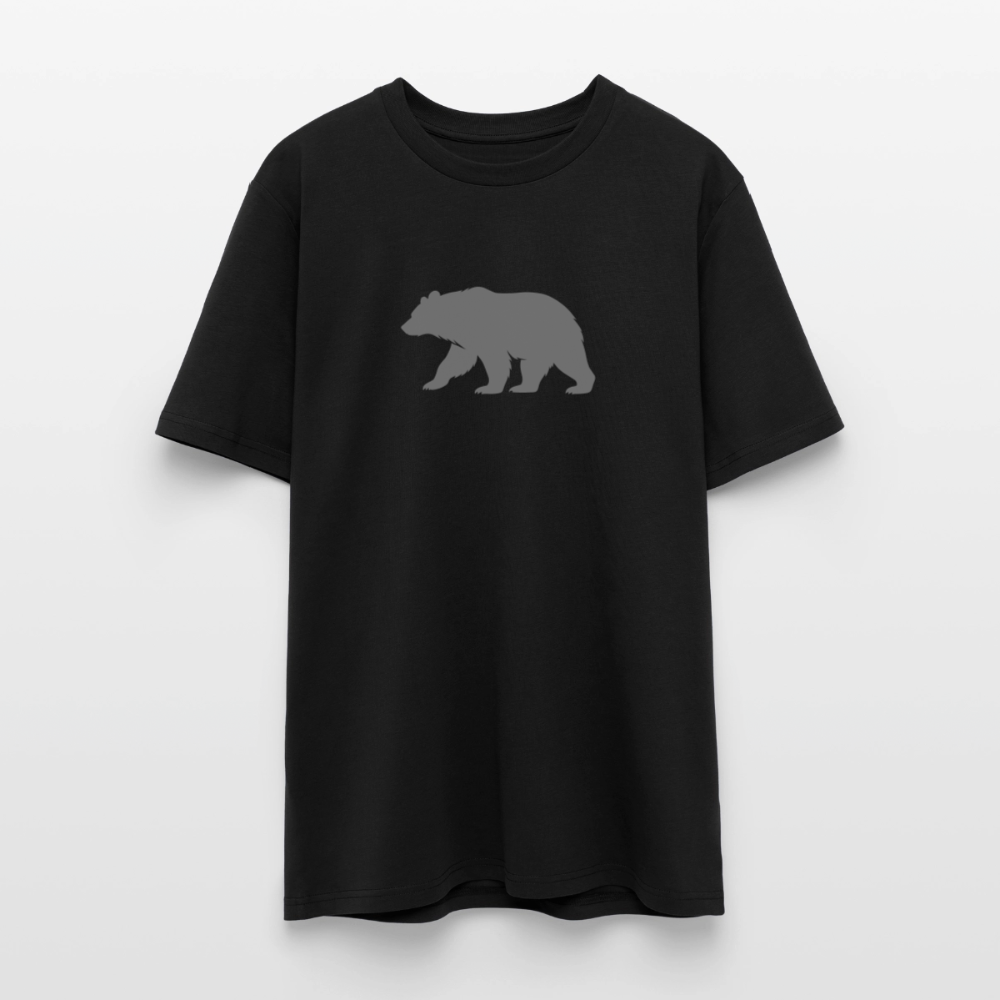 T-Shirt: Bear grey - Schwarz