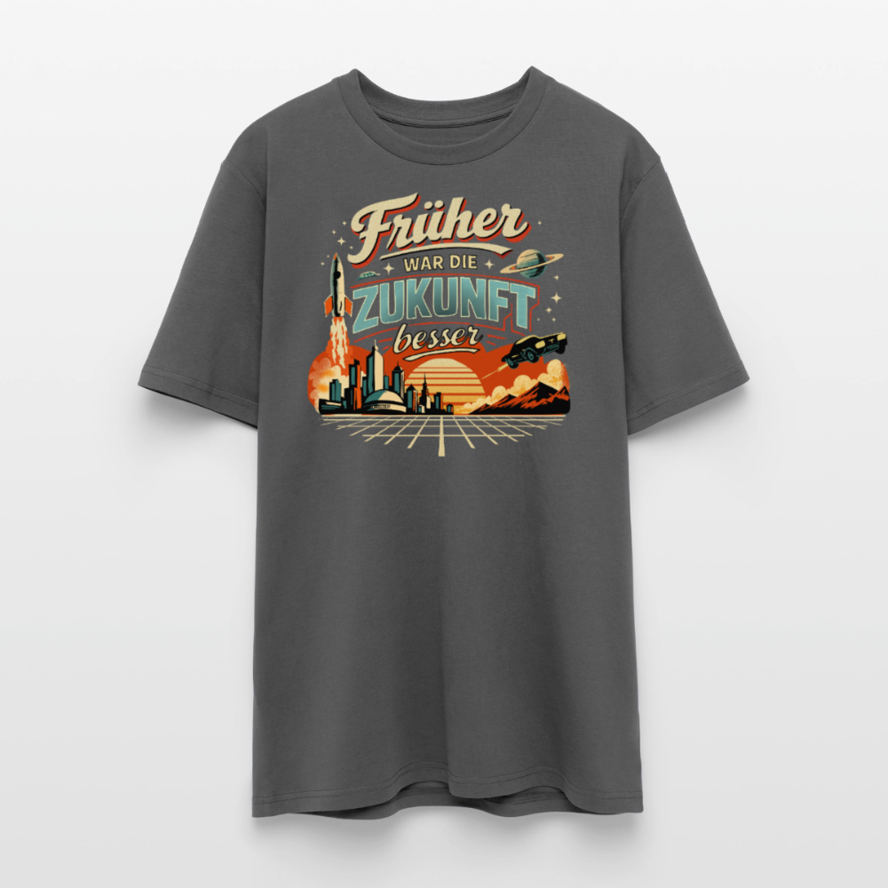 Früher war die Zukunft besser | Unisex Bio-T-Shirt - Anthrazit