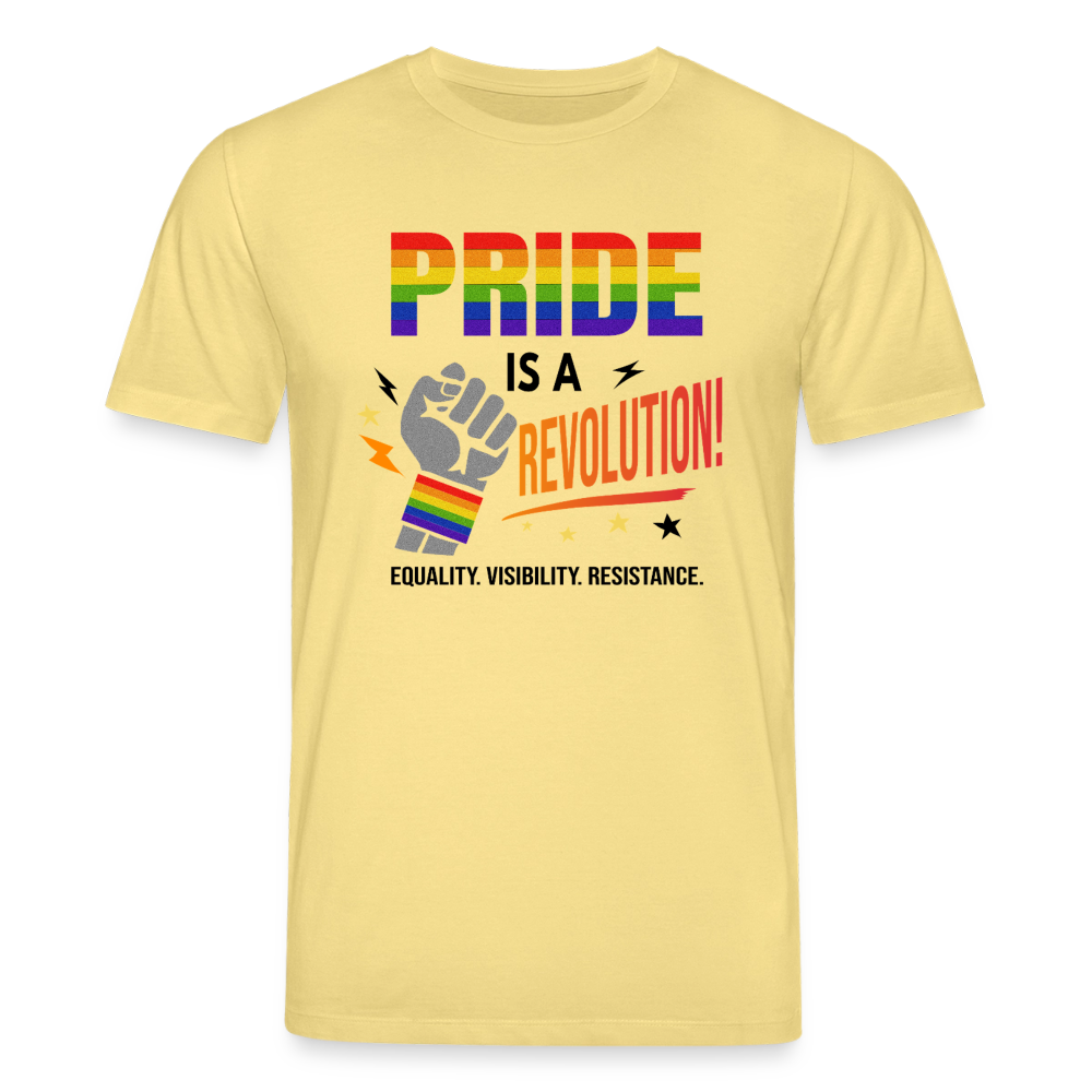 Pride is a Revolution | Unisex Bio T-Shirt - Gelb Viva 