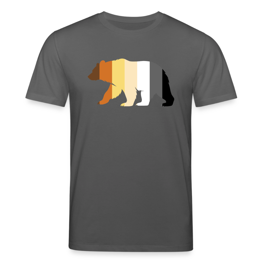 Bear in Bear Pride Colours | Unisex Bio T-Shirt - Anthrazit
