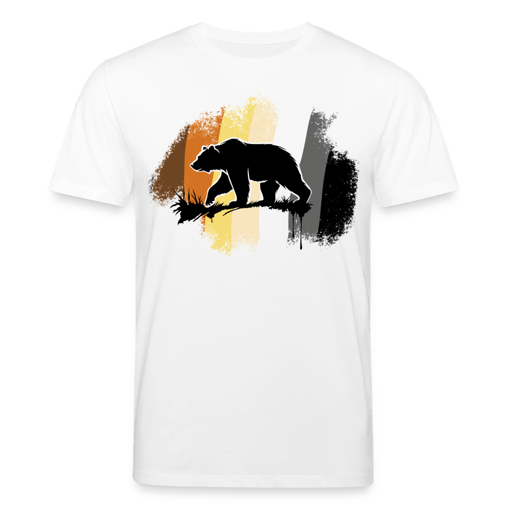 Black Bear Bear Flag | Unisex Bio T-Shirt - Weiß