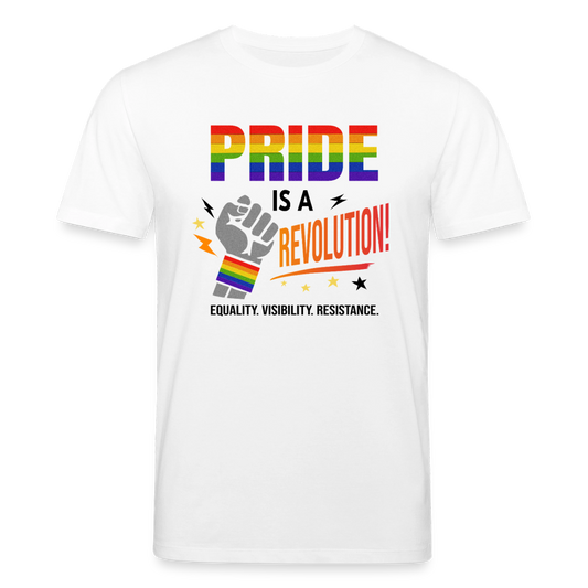 Pride is a Revolution | Unisex Bio T-Shirt - Weiß