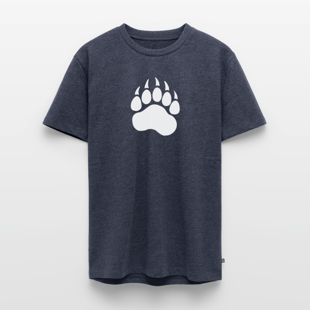 Bear Paw white | Männer Premium T-Shirt - Jeansblau 