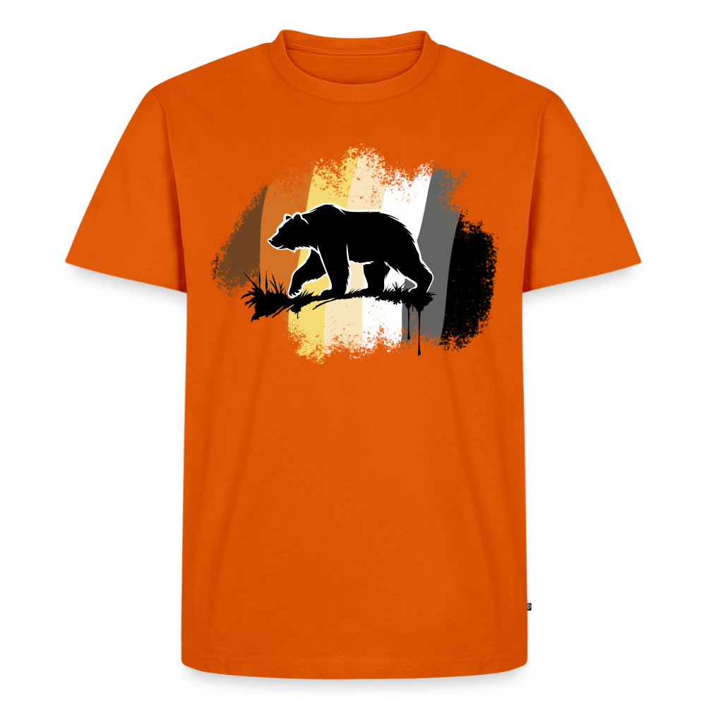Black Bear on Bear Pride | Premium T-Shirt - Orange 