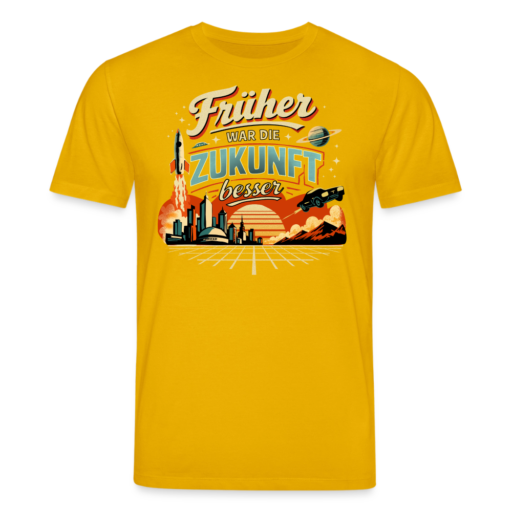 Früher war die Zukunft besser | Unisex Bio-T-Shirt - Spektralgelb