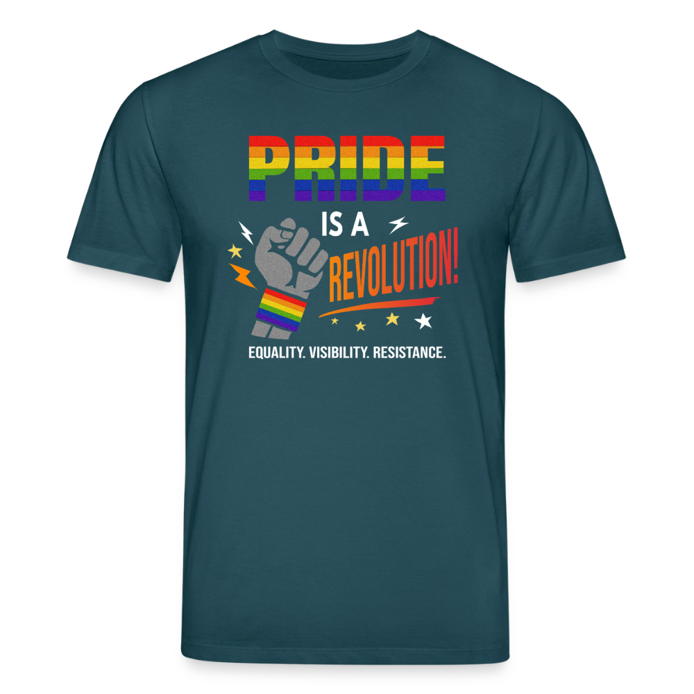 Pride is a Revolution 2 | Unisex Bio T-Shirt - Dunkles Petrol