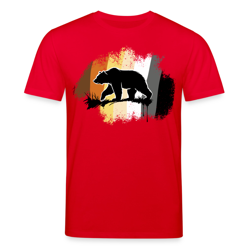 Black Bear Bear Flag | Unisex Bio T-Shirt - Rot