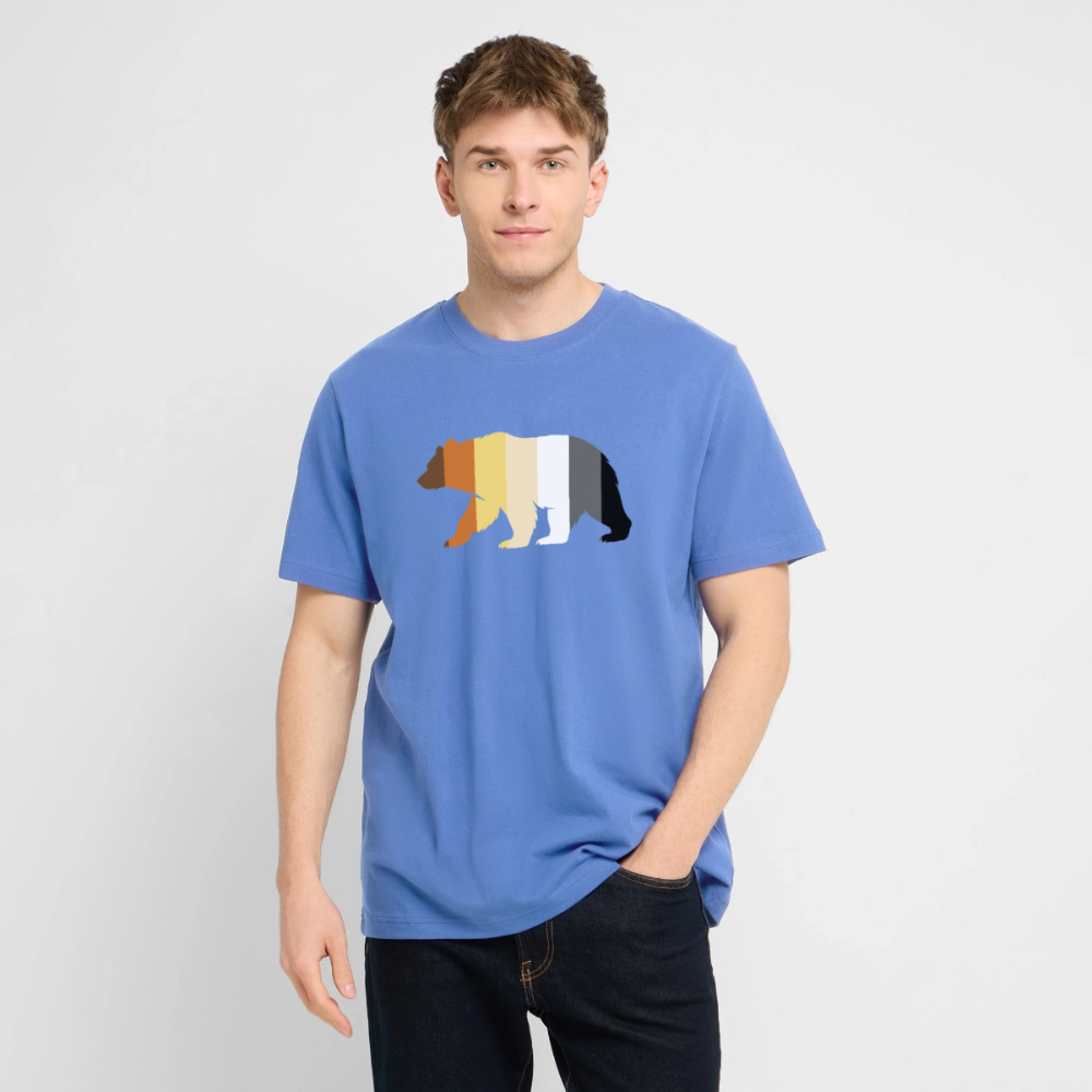 Bear in Bear Pride Colours | Unisex Bio T-Shirt - Achtsames Blau