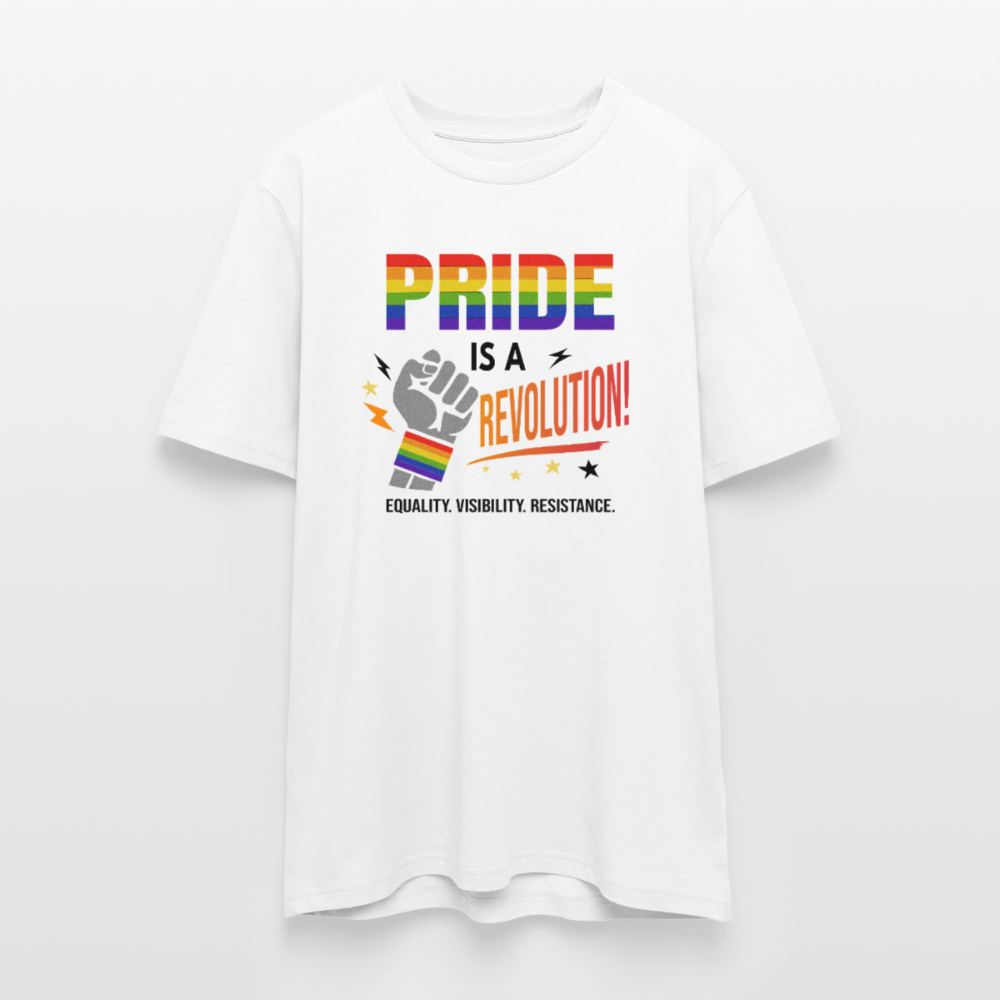 Pride is a Revolution | Unisex Bio T-Shirt - Weiß