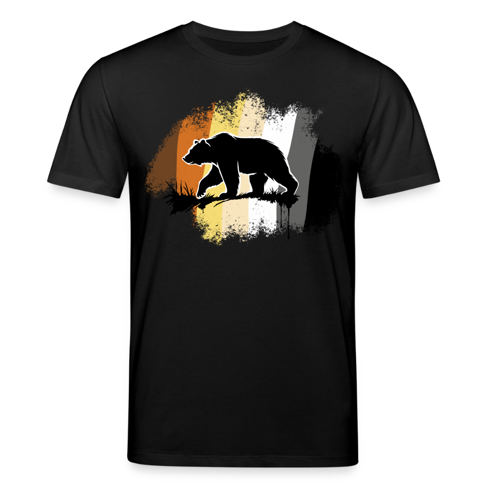 Black Bear Bear Flag | Unisex Bio T-Shirt - Schwarz
