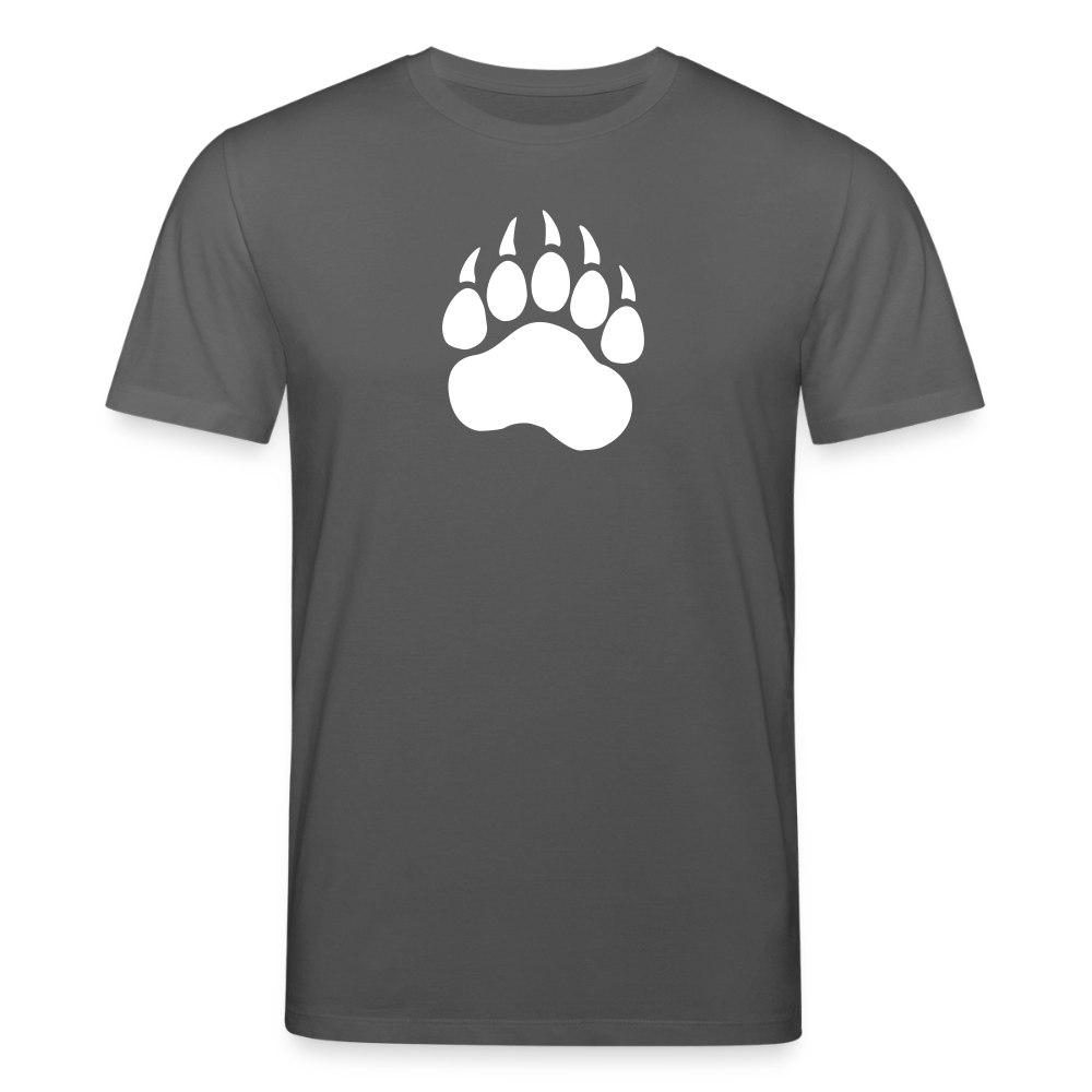 Bear Paw white | Unisex Bio-T-Shirt - Anthrazit
