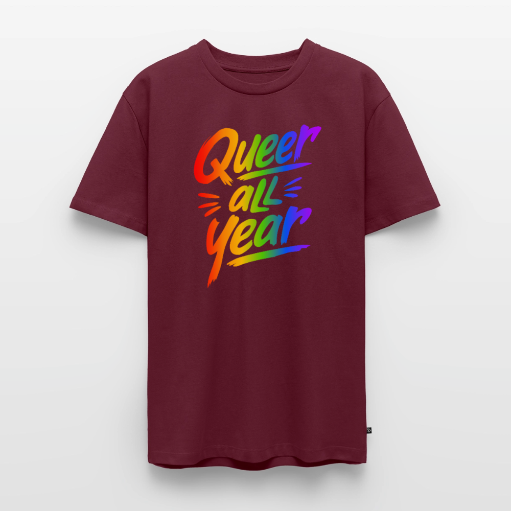 Queer all Year | Männer Premium T-Shirt - Burgunderrot