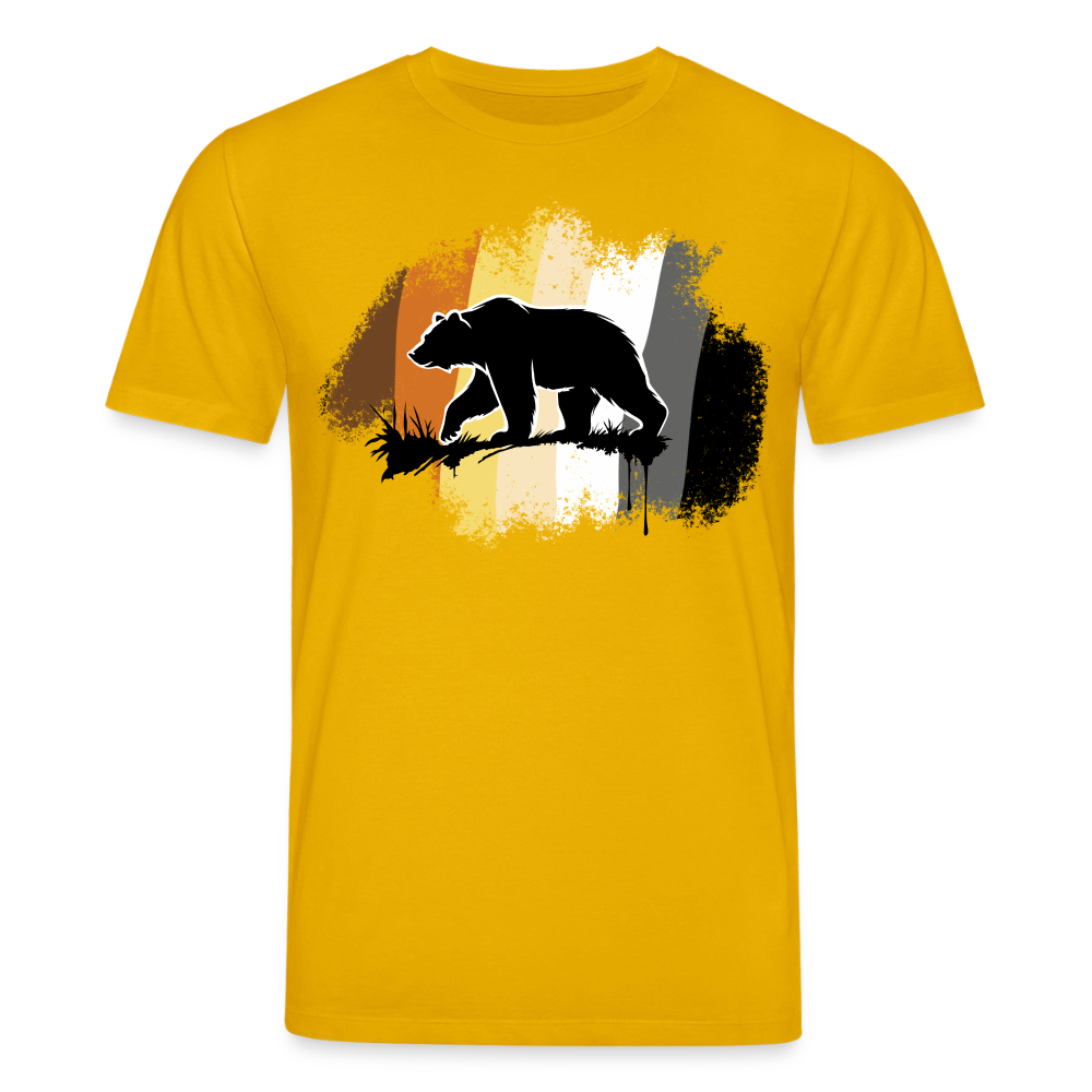 Black Bear Bear Flag | Unisex Bio T-Shirt - Spektralgelb