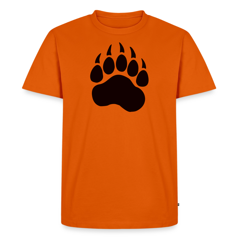 Bear Paw black | Männer Premium T-Shirt - Orange 