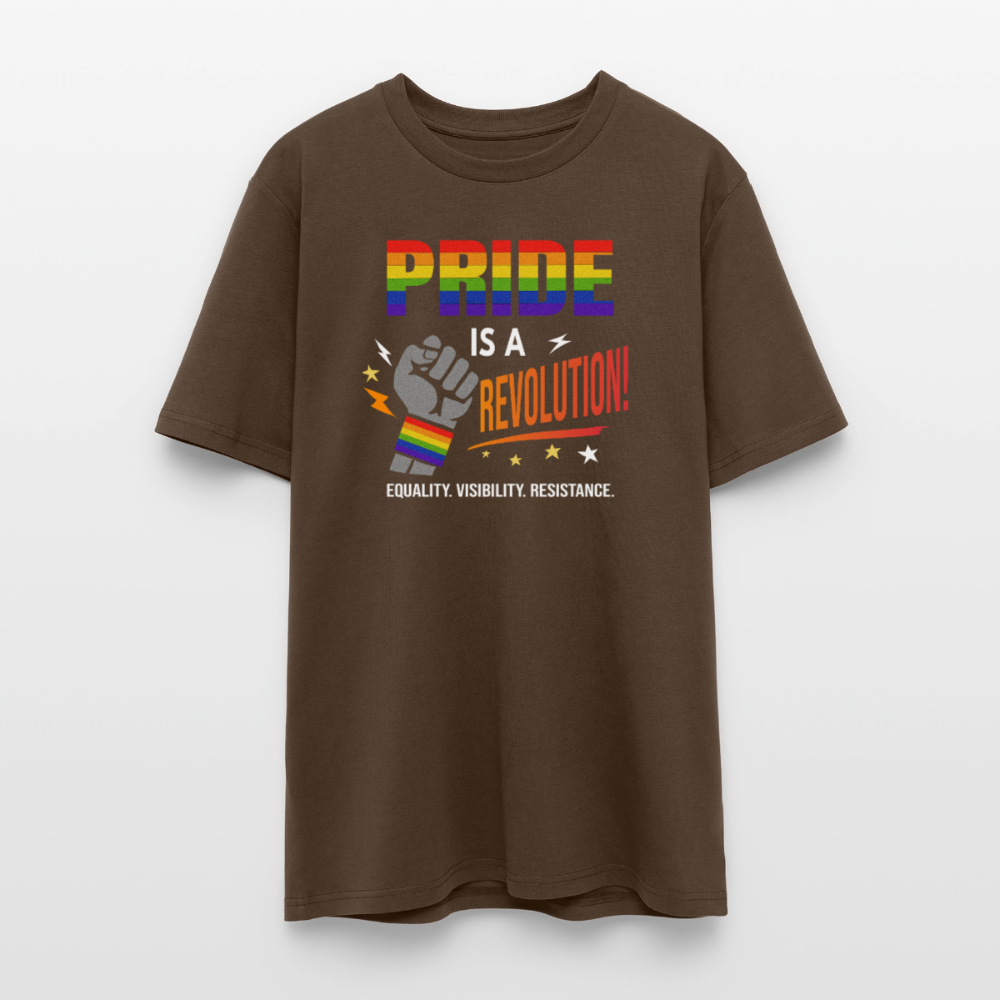 Pride is a Revolution 2 | Unisex Bio T-Shirt - Dunkelbraun