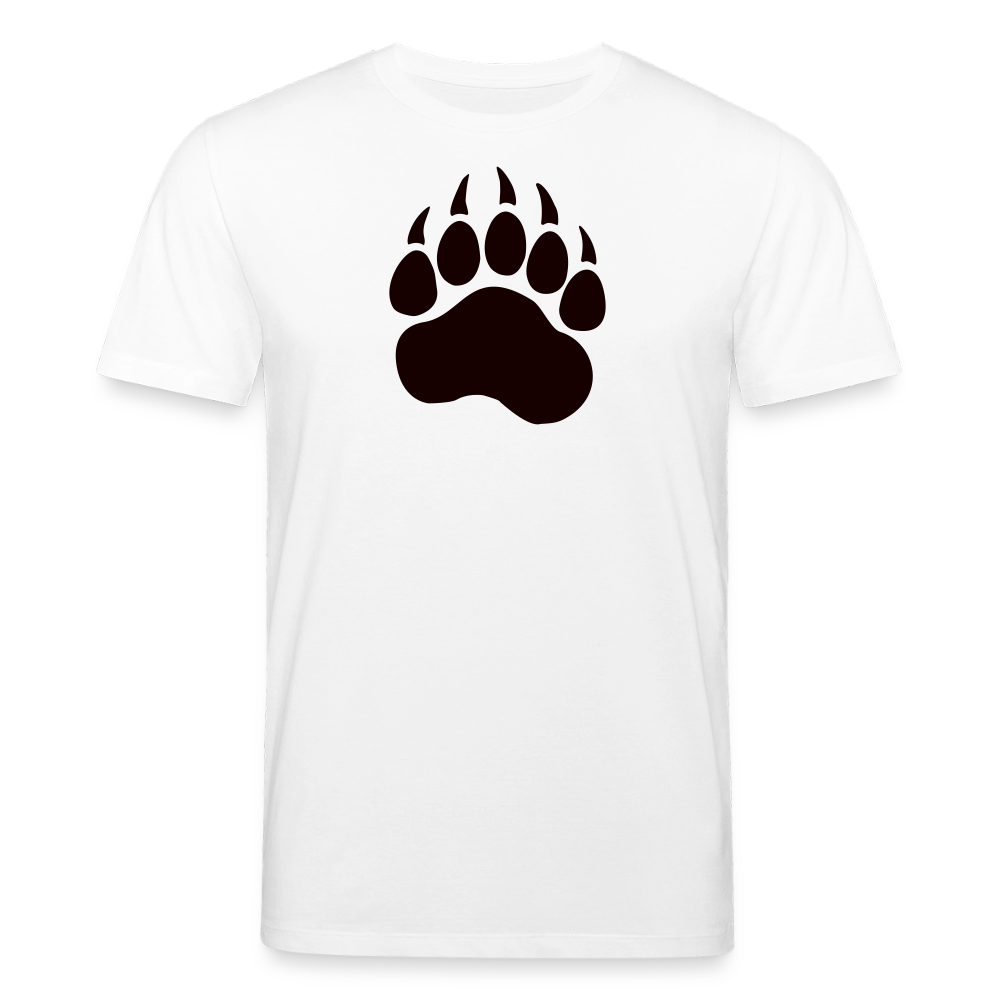 Bear Paw black | Unisex Bio-T-Shirt - Weiß
