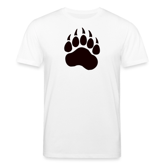 Bear Paw black | Unisex Bio-T-Shirt - Weiß