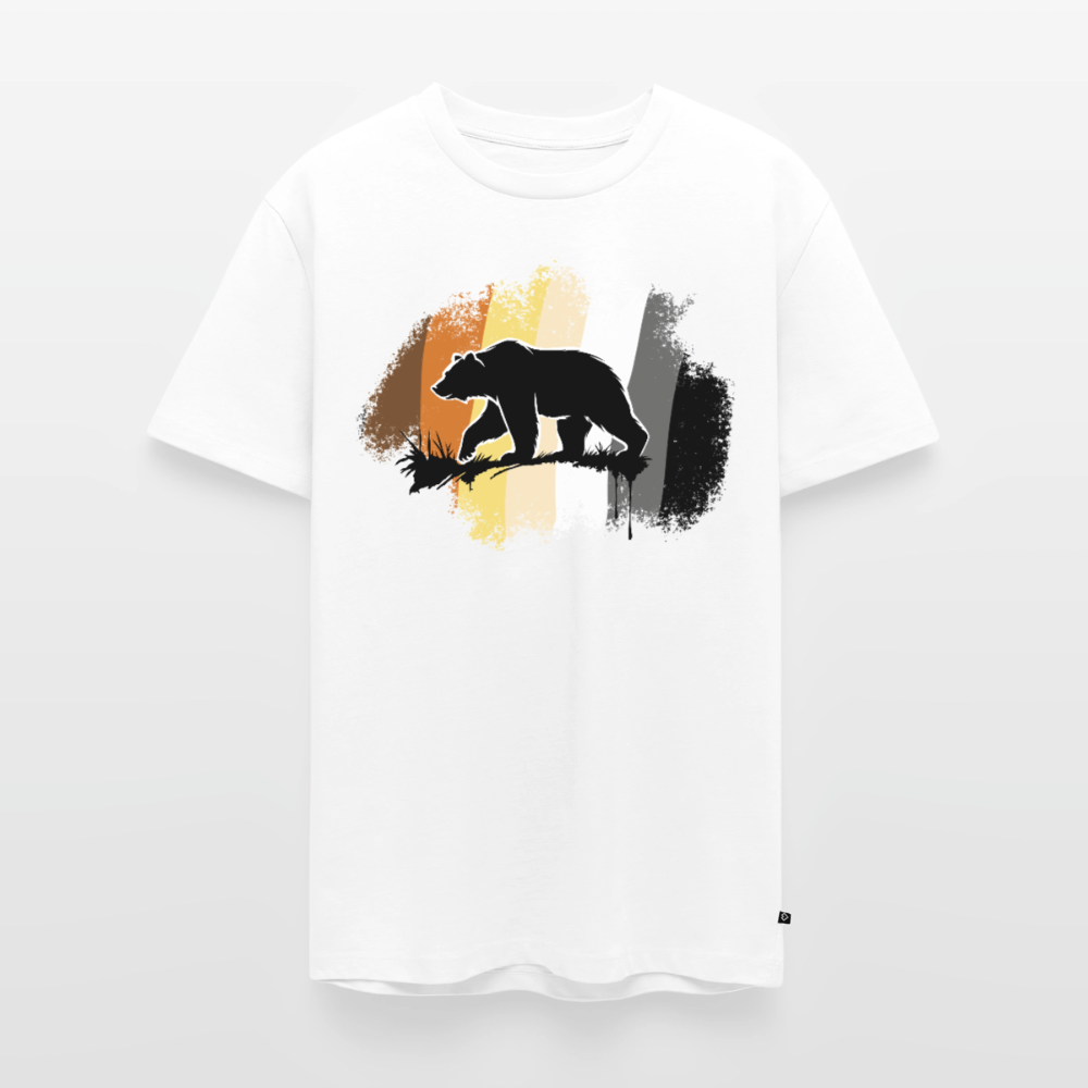 Black Bear on Bear Pride | Premium T-Shirt - Weiß