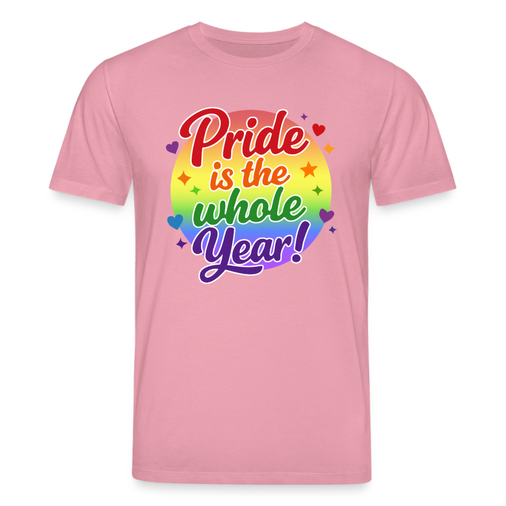 Pride is the whole Year | Unisex Bio T-Shirt - Lila Traum