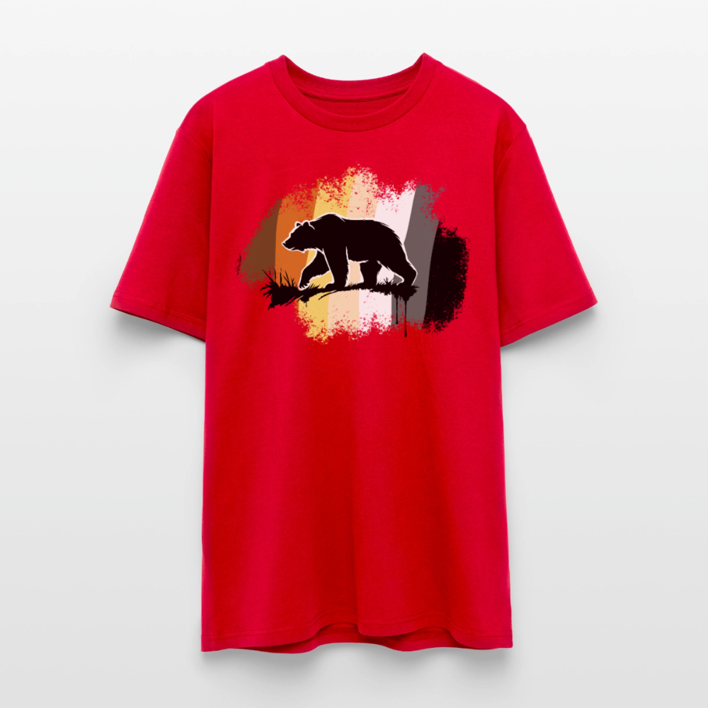 Black Bear Bear Flag | Unisex Bio T-Shirt - Rot