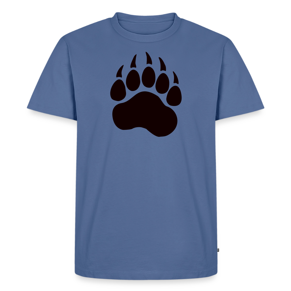 Bear Paw black | Männer Premium T-Shirt - Taubenblau