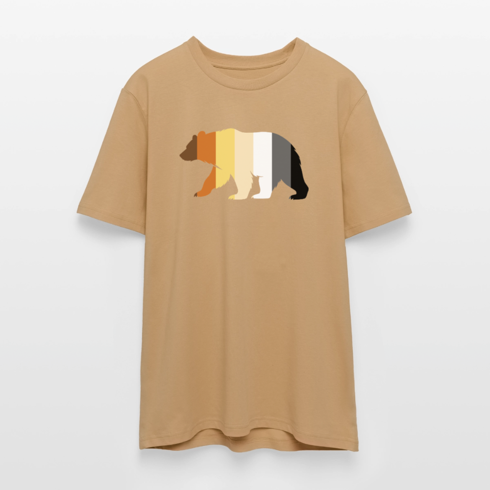 Bear in Bear Pride Colours | Unisex Bio T-Shirt - Karamell 