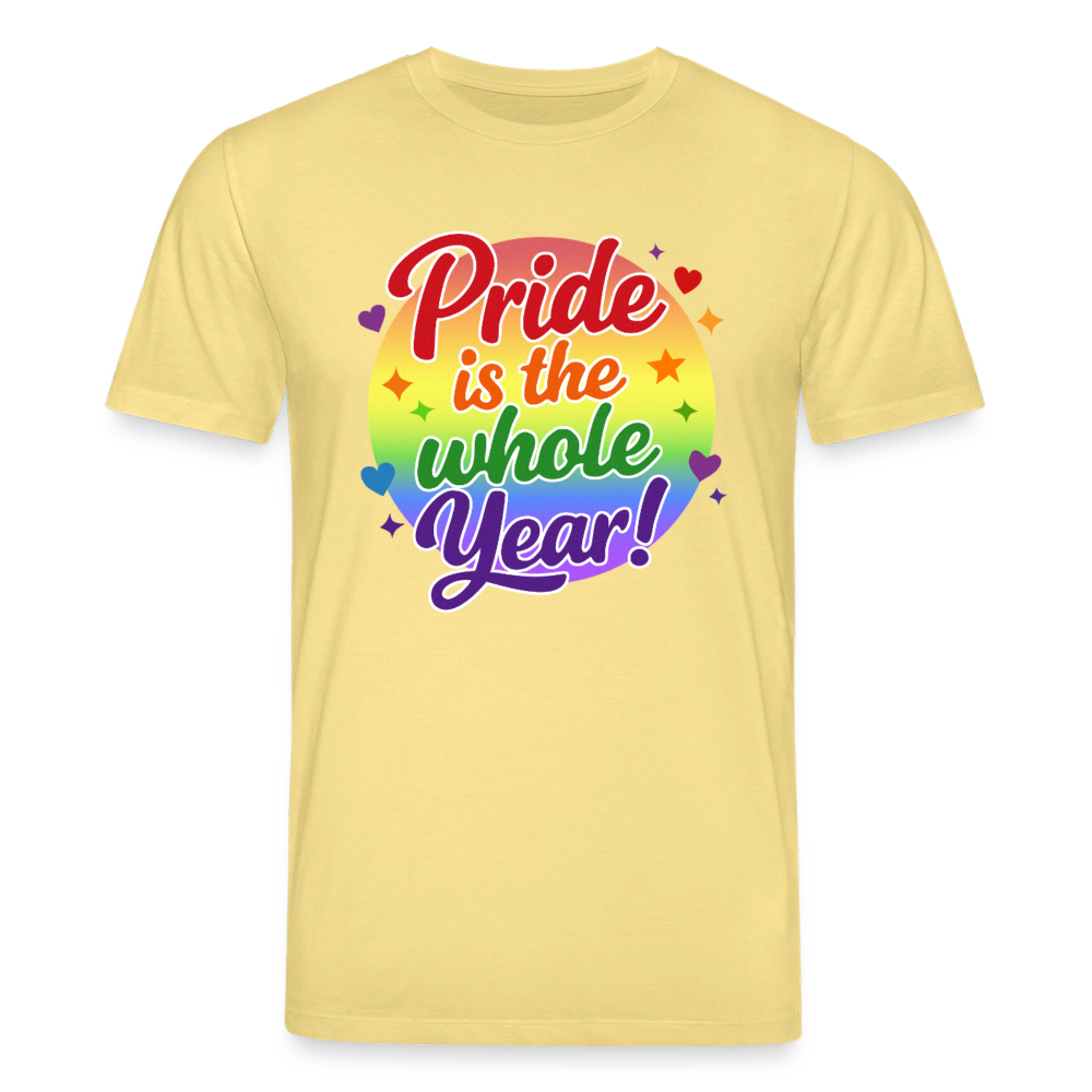 Pride is the whole Year | Unisex Bio T-Shirt - Gelb Viva 