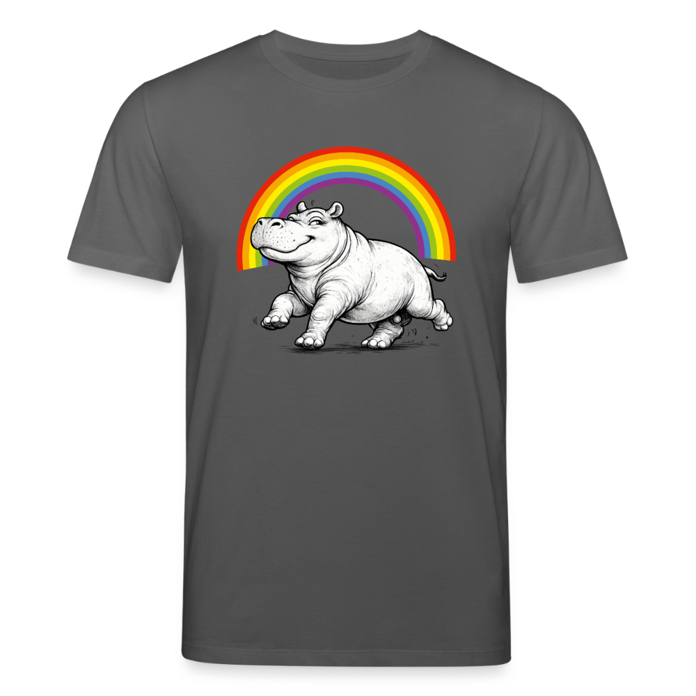 Nilpferd | Unisex Bio-T-Shirt - Anthrazit