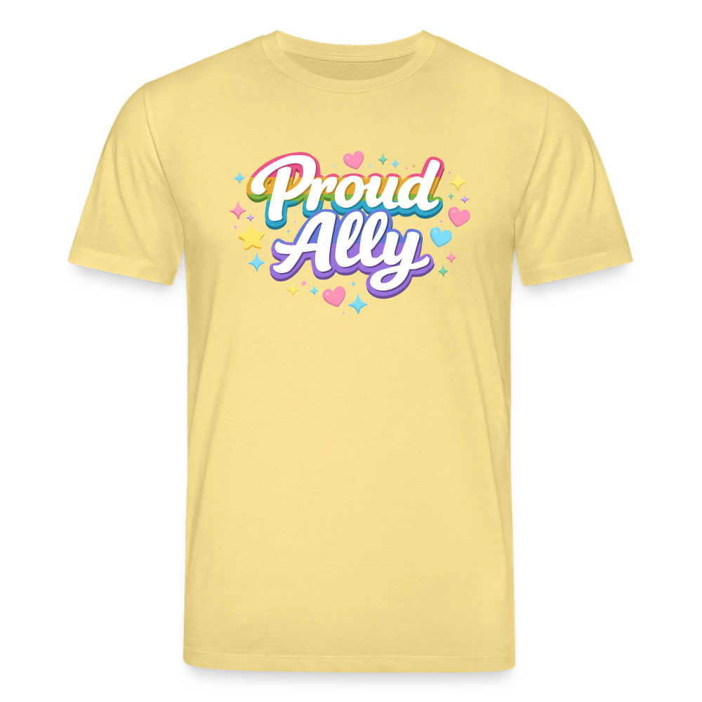 Proud Ally | Unisex Bio-T-Shirt - Gelb Viva 