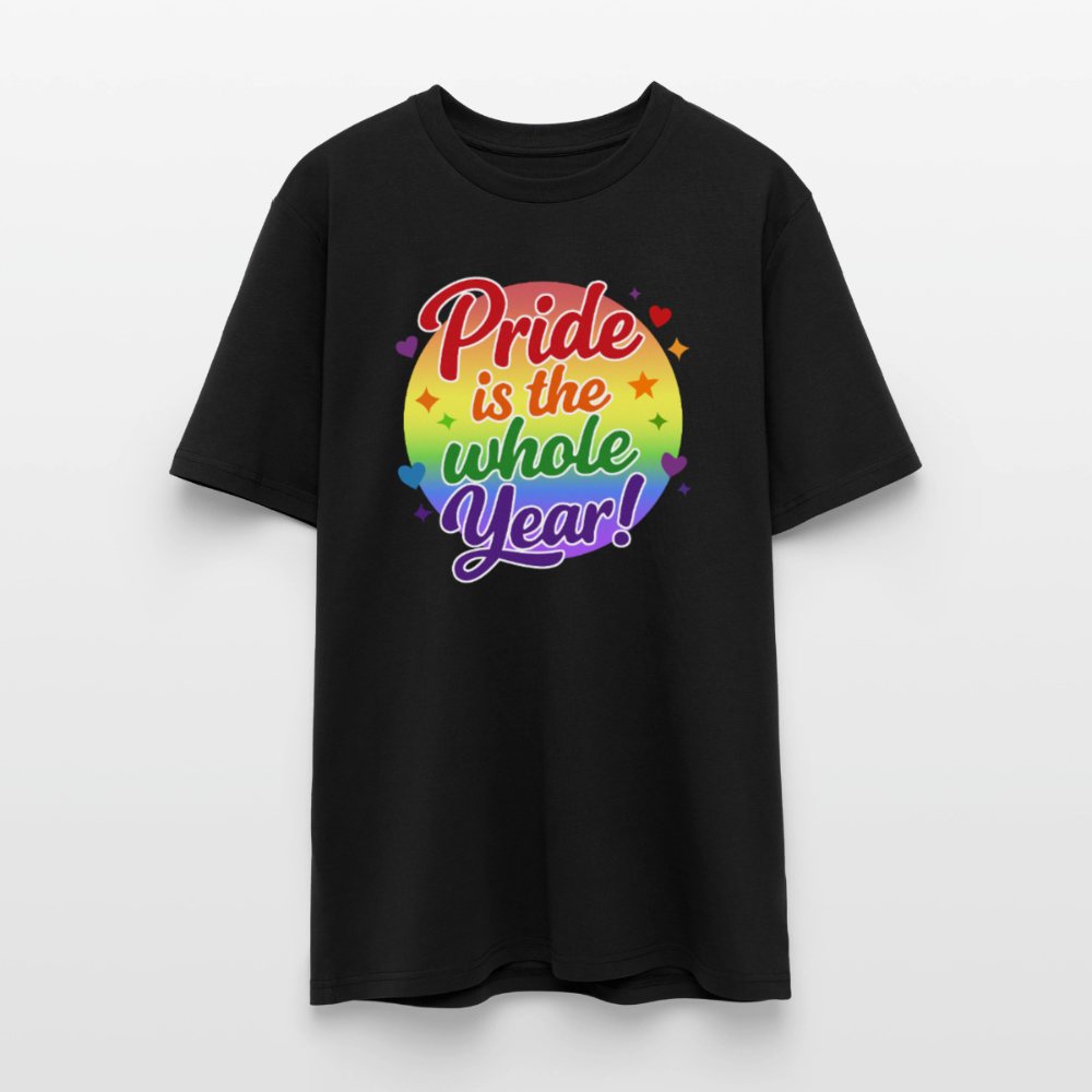 Pride is the whole Year | Unisex Bio T-Shirt - Schwarz