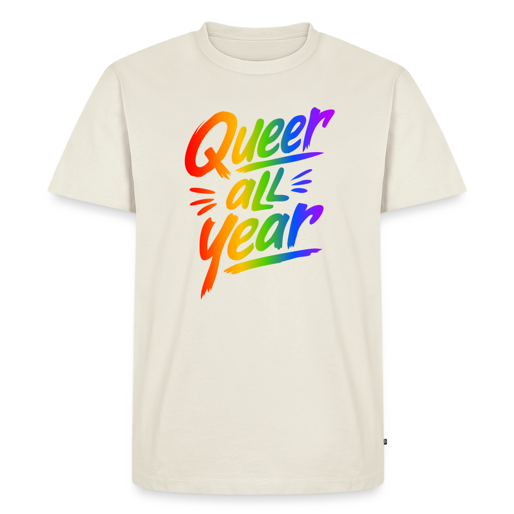 Queer all Year | Männer Premium T-Shirt - Naturweiß