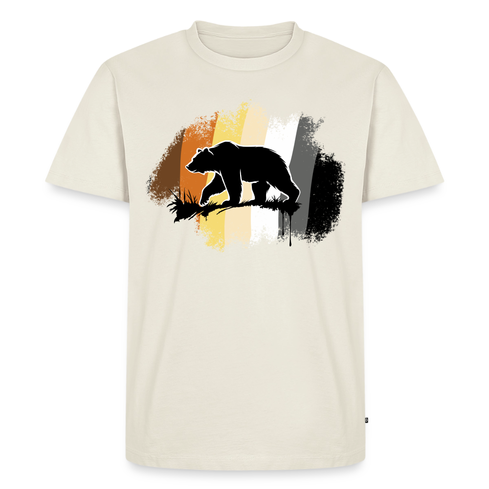 Black Bear on Bear Pride | Premium T-Shirt - Naturweiß