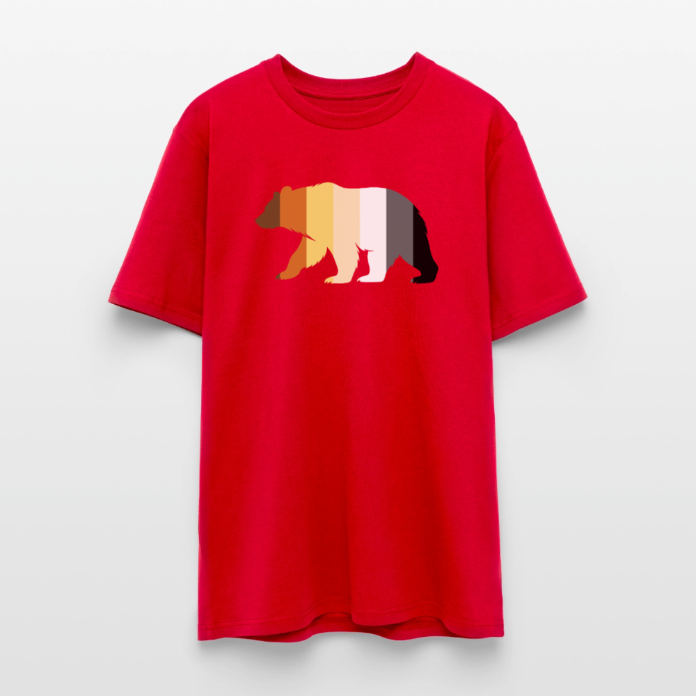 Bear in Bear Pride Colours | Unisex Bio T-Shirt - Rot