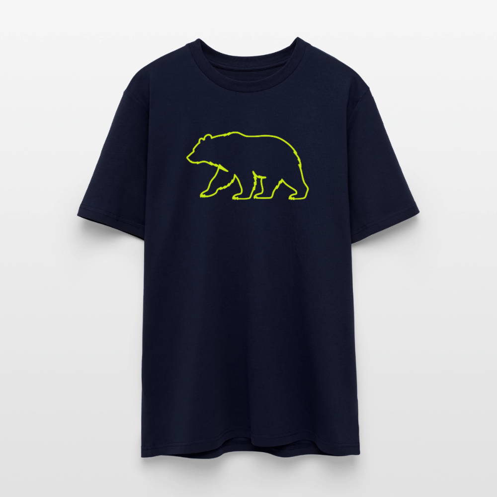 T-Shirt: Bear neon - Navy