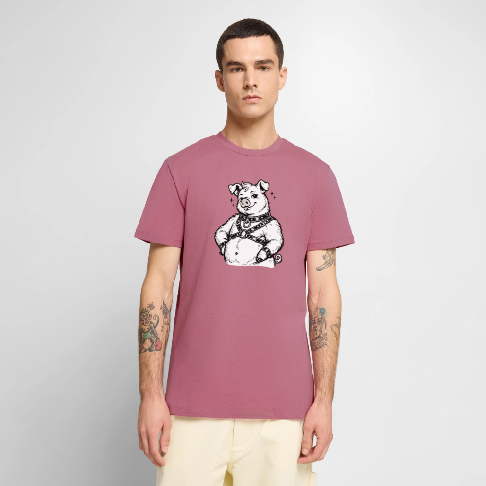 Piglet in Harness | Männer Premium T-Shirt - Mauve