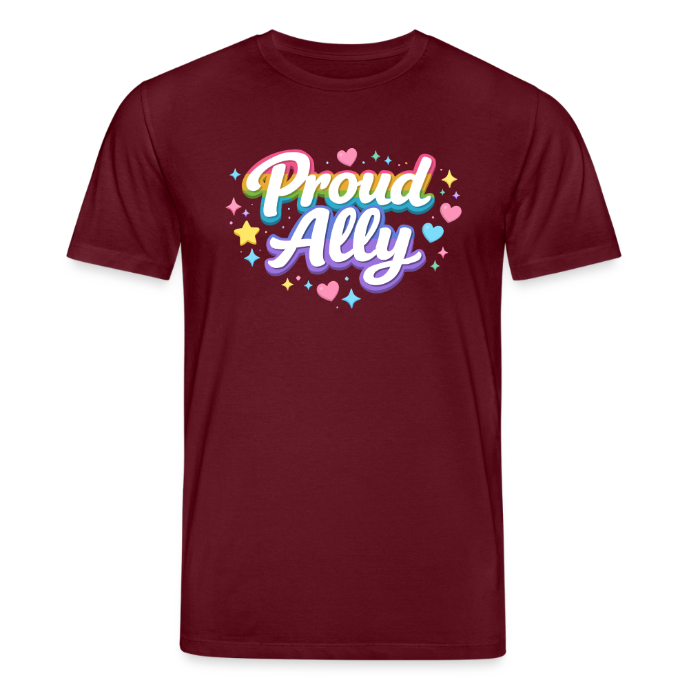 Proud Ally | Unisex Bio-T-Shirt - Burgunderrot