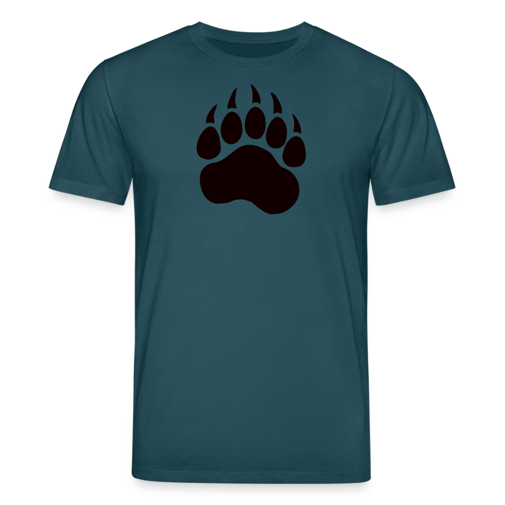Bear Paw black | Unisex Bio-T-Shirt - Dunkles Petrol