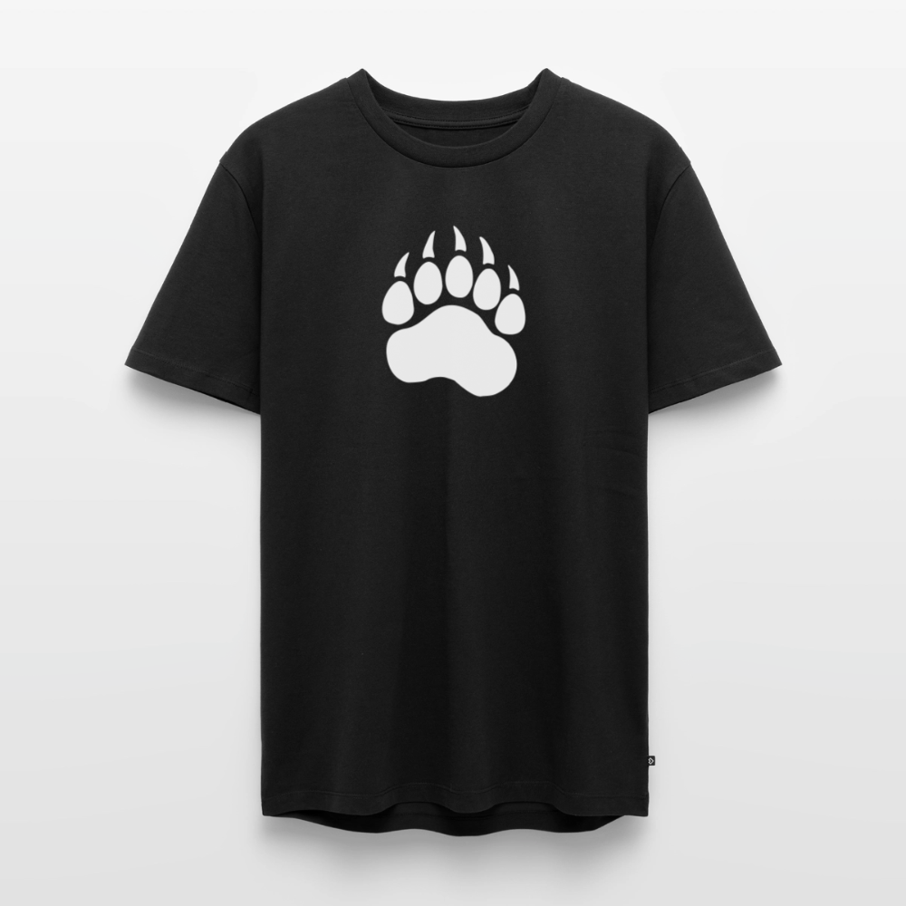 Bear Paw white | Männer Premium T-Shirt - Schwarz