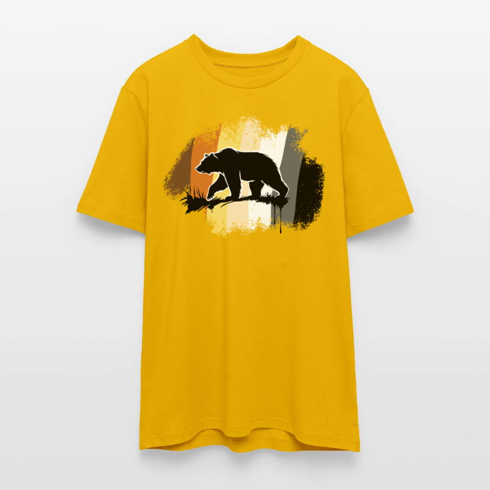 Black Bear Bear Flag | Unisex Bio T-Shirt - Spektralgelb