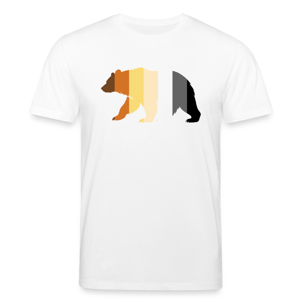 Bear in Bear Pride Colours | Unisex Bio T-Shirt - Weiß