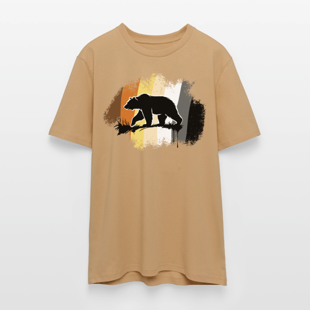 Black Bear Bear Flag | Unisex Bio T-Shirt - Karamell 
