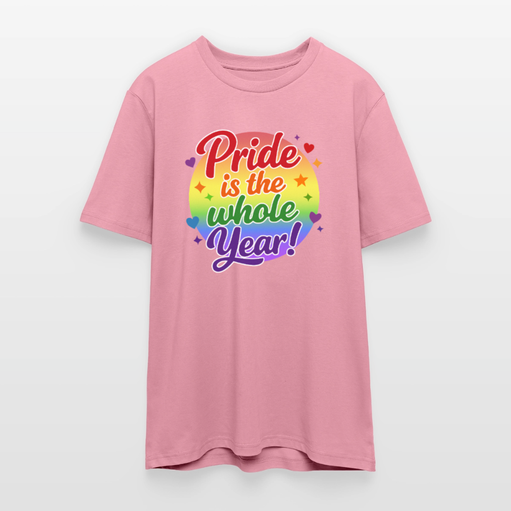 Pride is the whole Year | Unisex Bio T-Shirt - Lila Traum