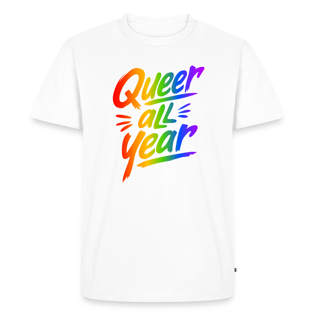 Queer all Year | Männer Premium T-Shirt - Weiß